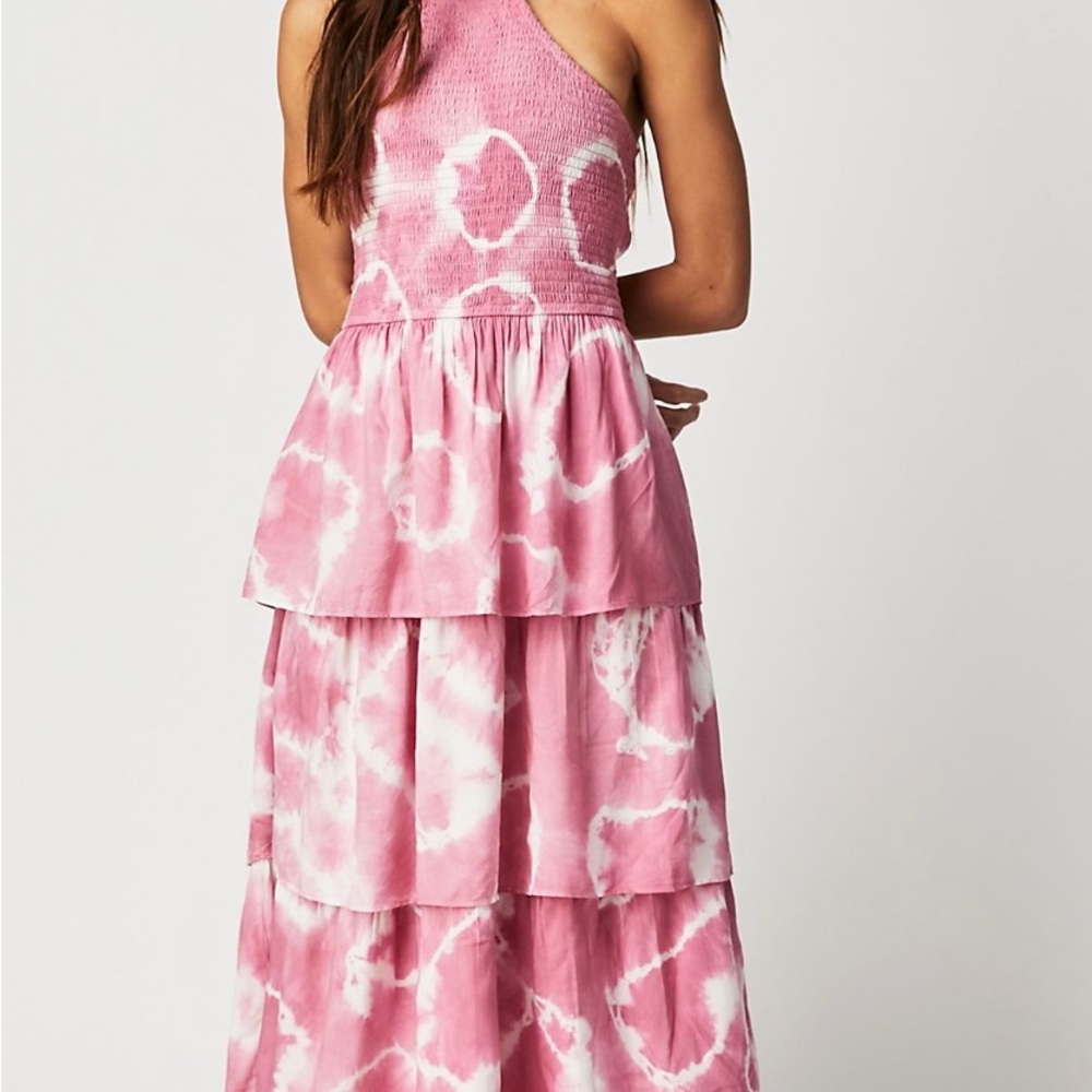 Free People- Jens Pirate Booty Tie Dyed Tiered Maxi Dress